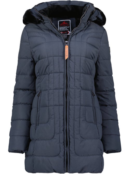 Parka lungo con cappuccio in pelliccia sintetica braceleak – canadian peak - Kiabi