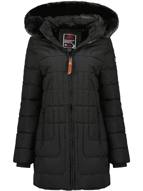 Parka lungo con cappuccio in pelliccia sintetica braceleak – canadian peak - Kiabi