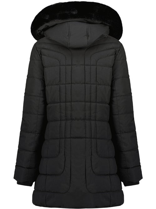 Parka lungo con cappuccio in pelliccia sintetica braceleak – canadian peak - Kiabi