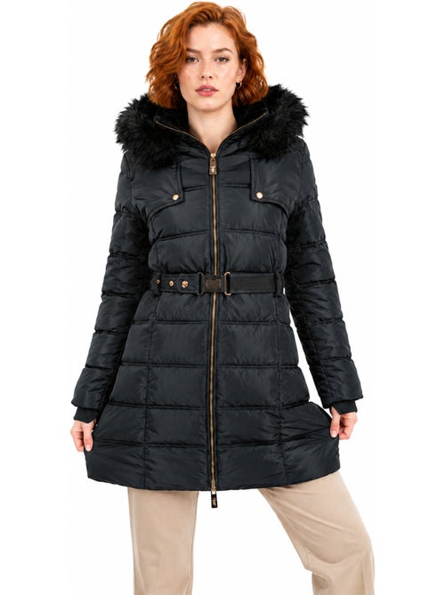 Parka lungo con cappuccio in pelliccia sintetica diamentereak – canadian peak - Kiabi