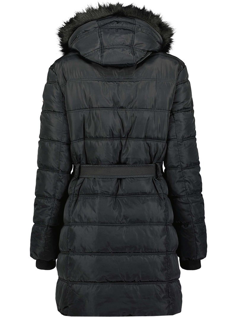 Parka lungo con cappuccio in pelliccia sintetica diamentereak – canadian peak Nero - Kiabi