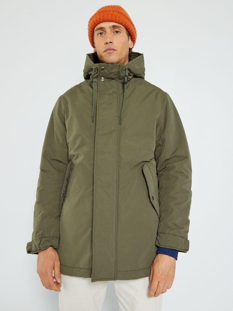 Parka lungo con cappuccio 'Produkt' KAKI - Kiabi