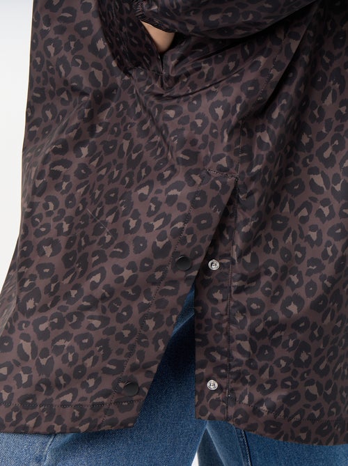 Parka lungo idrorepellente con cappuccio - Kiabi