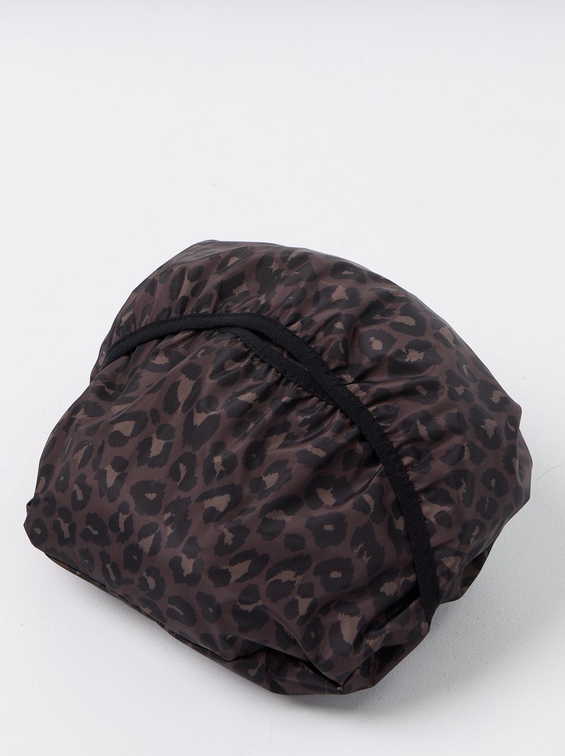 Parka lungo idrorepellente con cappuccio Marrone - Kiabi