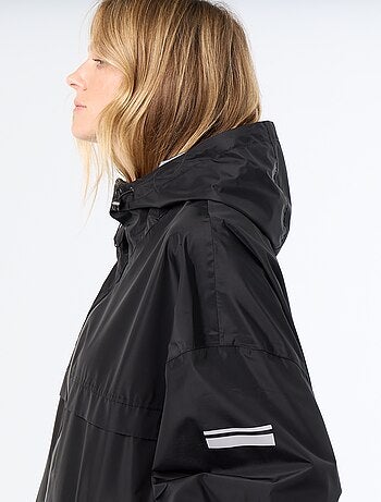 Parka lungo idrorepellente con cappuccio