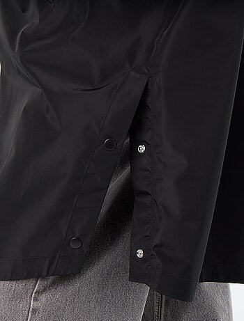 Parka lungo idrorepellente con cappuccio