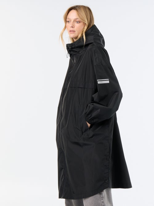Parka lungo idrorepellente con cappuccio - Kiabi