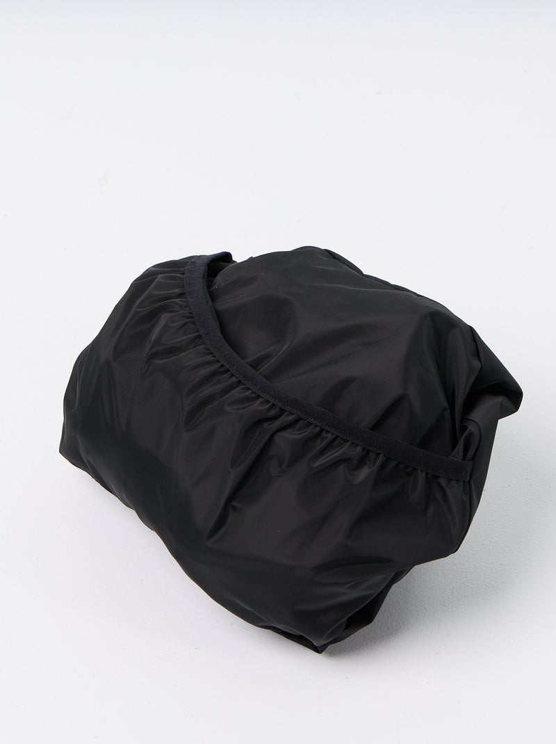 Parka lungo idrorepellente con cappuccio Nero - Kiabi