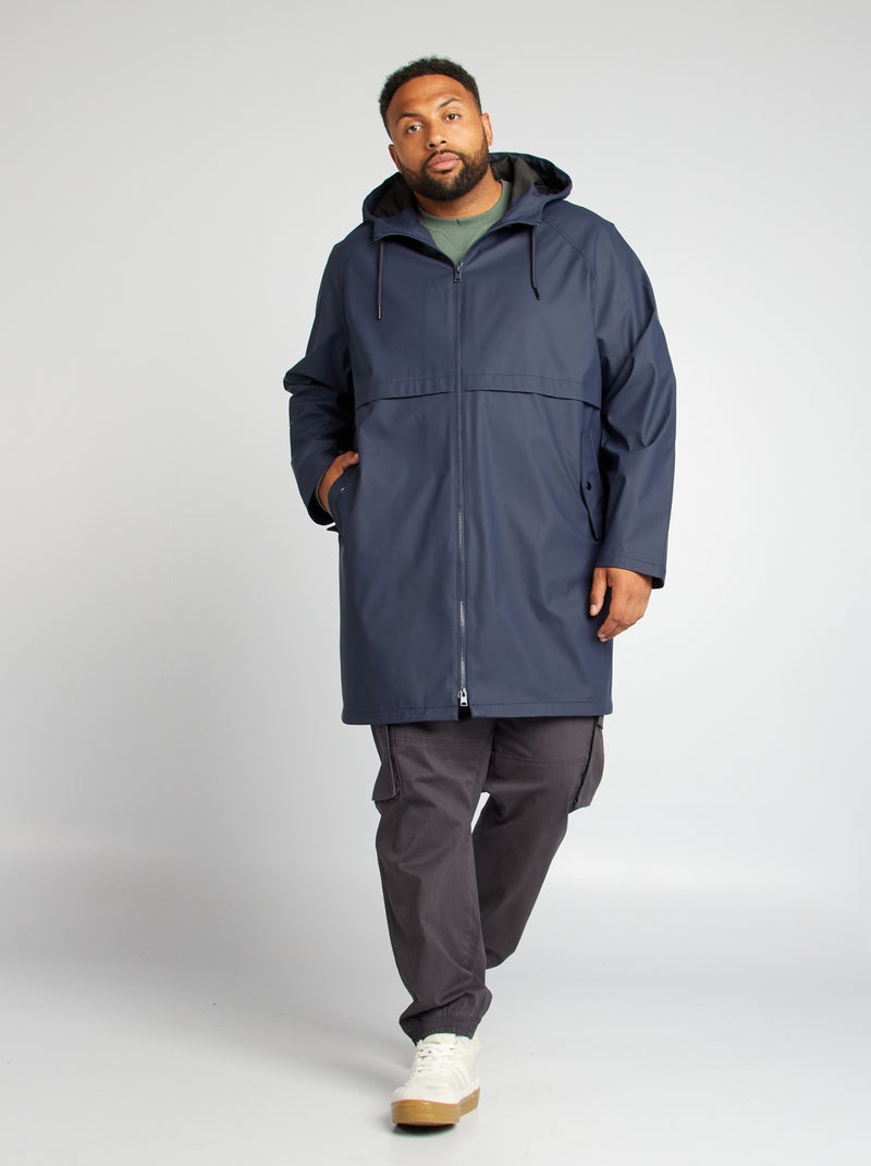 Parka lungo impermeabile BLU - Kiabi