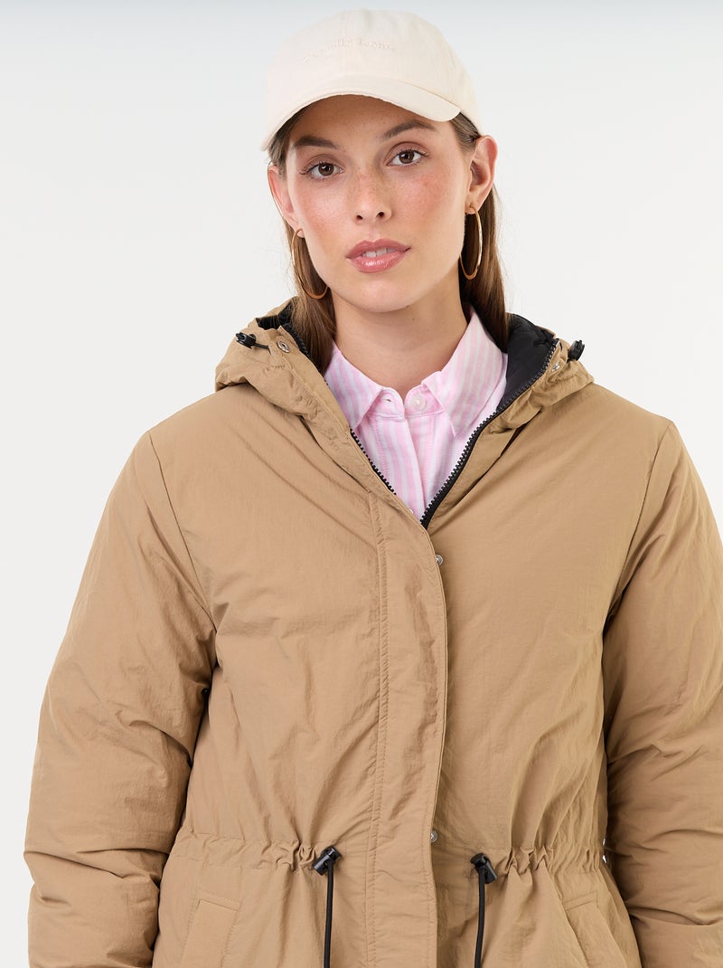 Parka lungo reversibile Beige - Kiabi