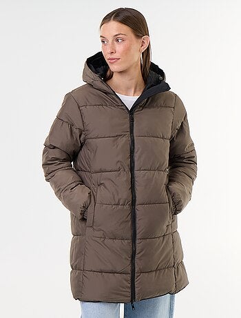 Parka lungo reversibile