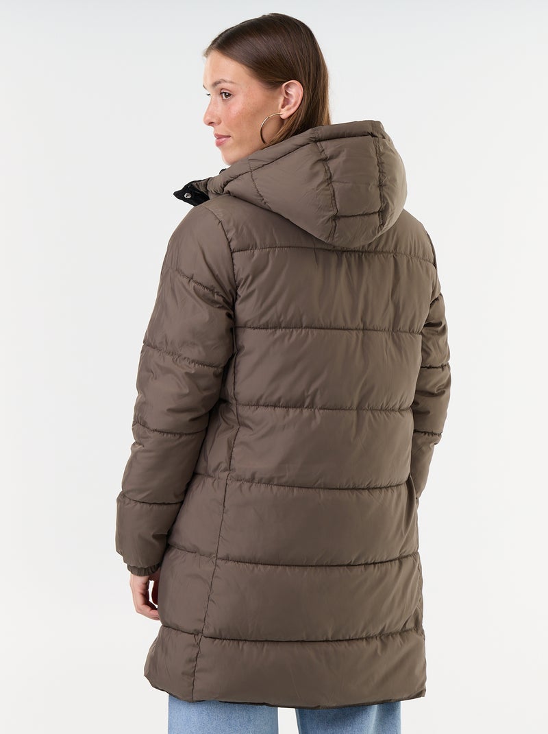 Parka lungo reversibile Nero - Kiabi