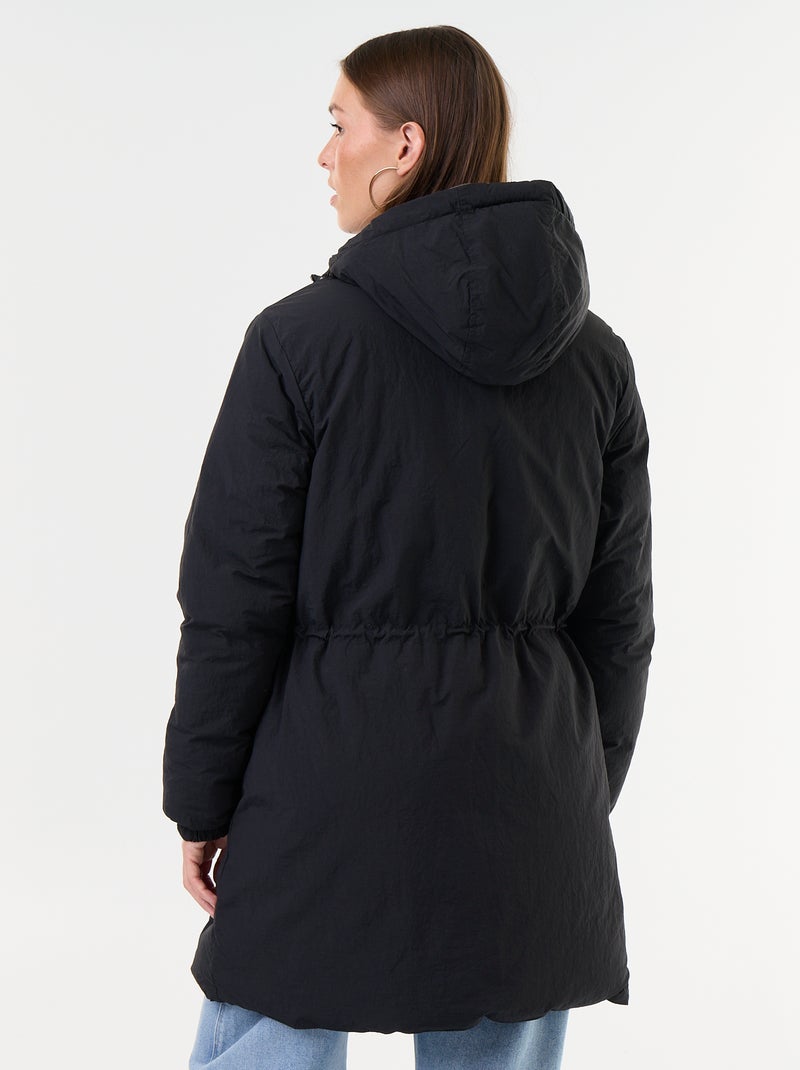 Parka lungo reversibile Nero - Kiabi