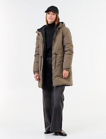 Parka lungo reversibile