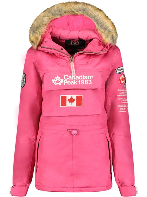 Parka lungo sagomato con cappuccio in pelliccia sintetica banapeak – canadian peak - Kiabi Parka lungo sagomato con cappuccio in pelliccia sintetica banapeak – canadian peak - Kiabi