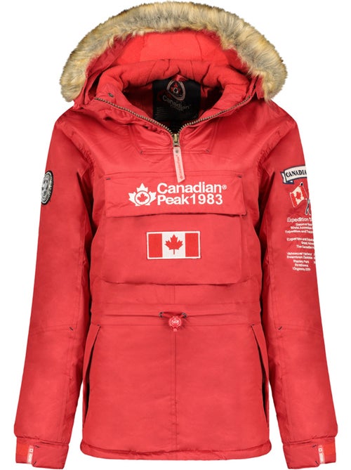 Parka lungo sagomato con cappuccio in pelliccia sintetica banapeak – canadian peak - Kiabi Parka lungo sagomato con cappuccio in pelliccia sintetica banapeak – canadian peak - Kiabi