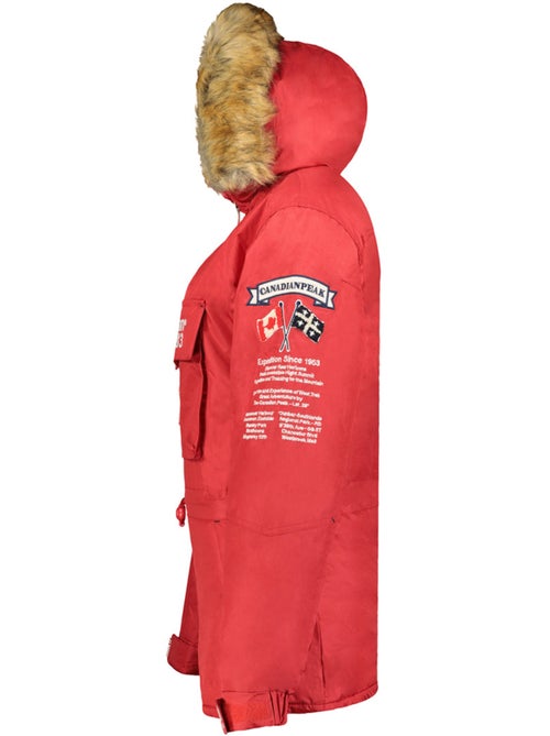 Parka lungo sagomato con cappuccio in pelliccia sintetica banapeak – canadian peak - Kiabi Parka lungo sagomato con cappuccio in pelliccia sintetica banapeak – canadian peak - Kiabi
