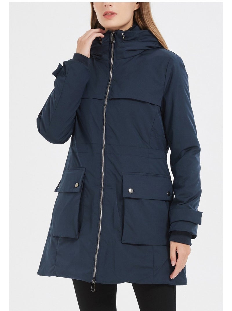 Parka medio-lungo Kebello Blu marino - Kiabi