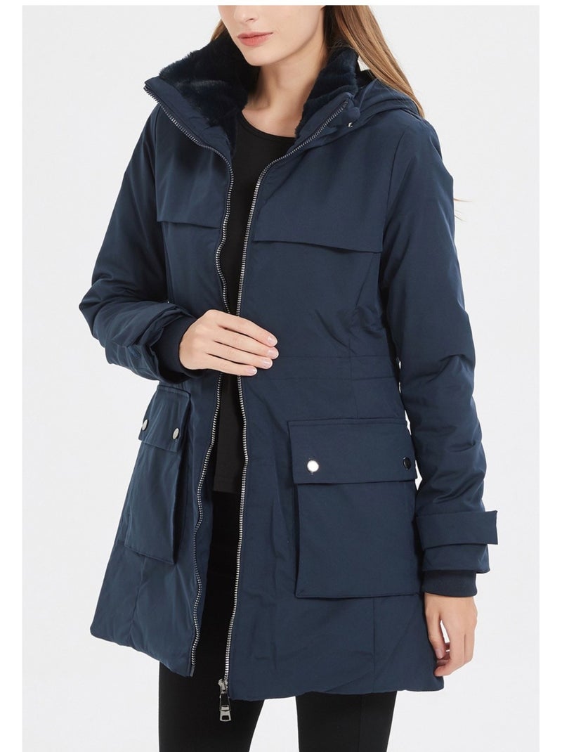 Parka medio-lungo Kebello Blu marino - Kiabi