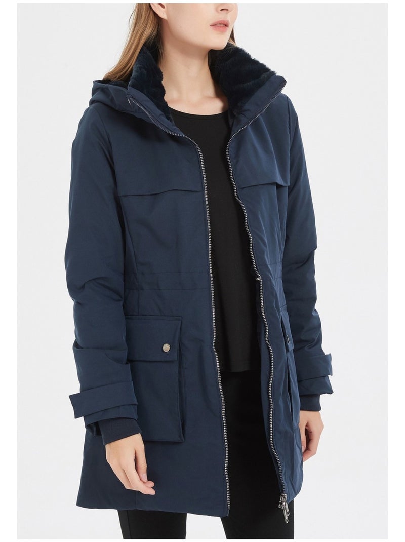 Parka medio-lungo Kebello Blu marino - Kiabi