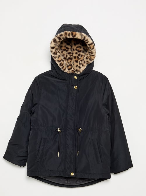 Parka morbida con cappuccio in pelliccia sintetica - Kiabi Parka morbida con cappuccio in pelliccia sintetica - Kiabi