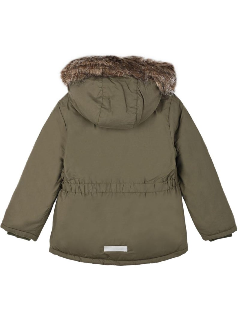 Parka per Bambina Name it Verde kaki chiaro - Kiabi