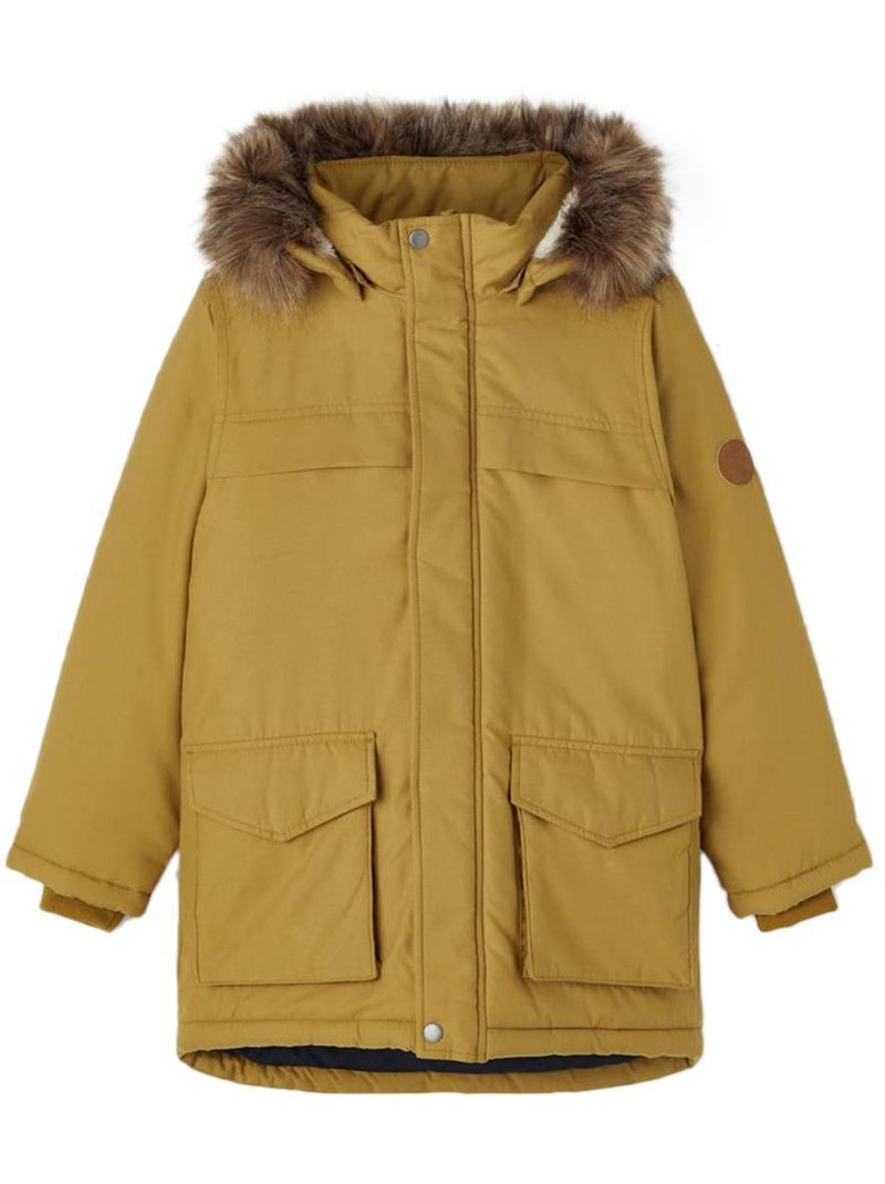 Parka per Ragazzo Name It Marrone cappuccino - Kiabi