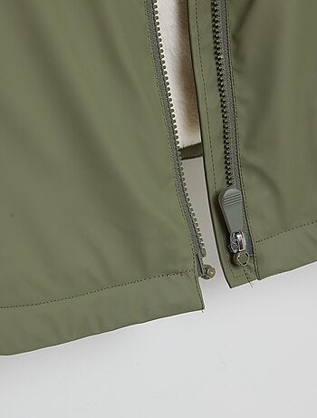 Parka poncho in pelliccia sintetica - collezione facile da indossare