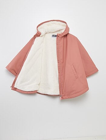 Parka poncho in pelliccia sintetica - So Easy