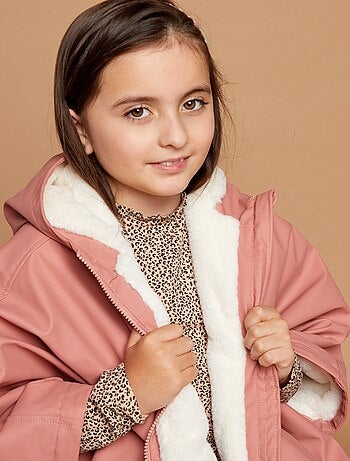 Parka poncho in pelliccia sintetica - So Easy