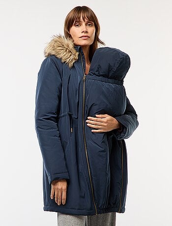 Parka premaman con dettaglio per il trasporto del bebè