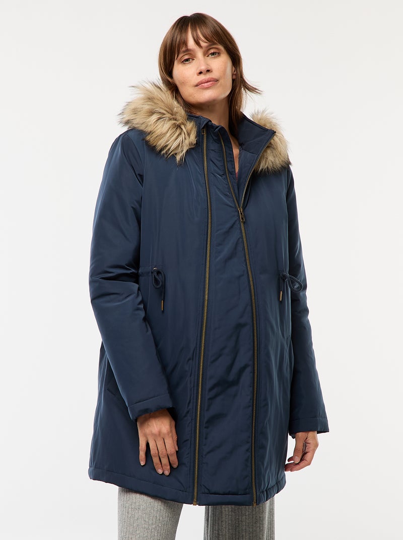 Parka premaman con dettaglio per il trasporto del bebè Blu - Kiabi
