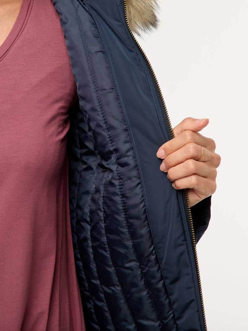 Parka premaman con dettaglio per il trasporto del bebè Blu - Kiabi