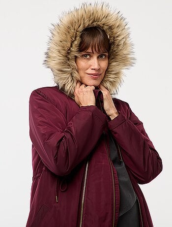 Parka premaman con dettaglio per il trasporto del bebè