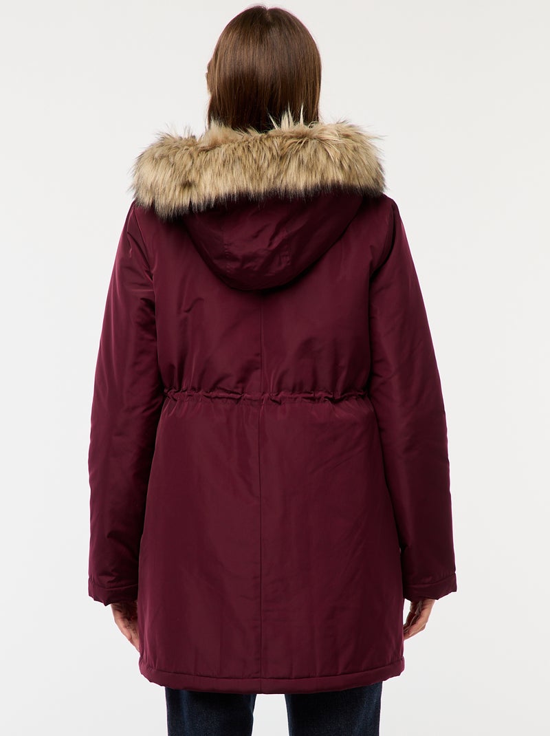 Parka premaman con dettaglio per il trasporto del bebè Rosso - Kiabi