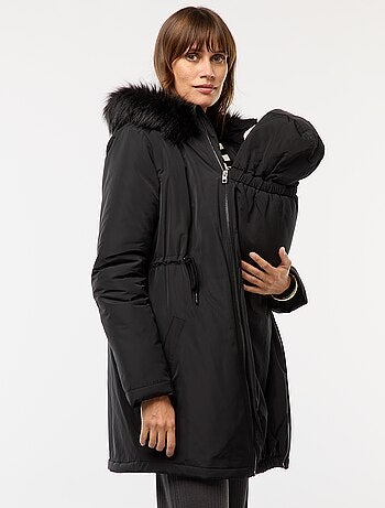 Parka premaman con dettaglio per il trasporto del bebè