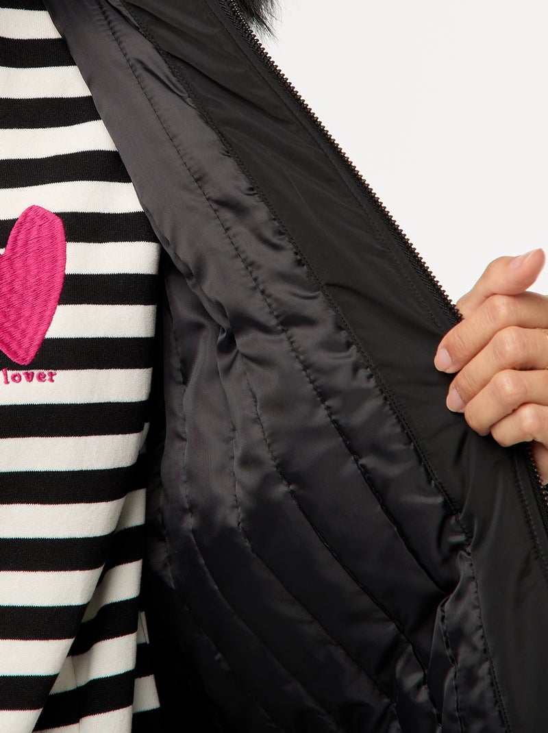 Parka premaman con dettaglio per portare il bambino Nero - Kiabi