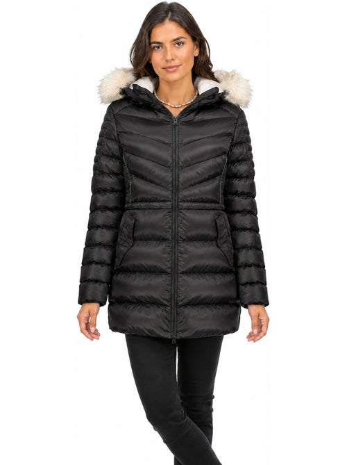Parka sagomato con cappuccio in pelliccia sintetica destineak – canadian peak - Kiabi Parka sagomato con cappuccio in pelliccia sintetica destineak – canadian peak - Kiabi