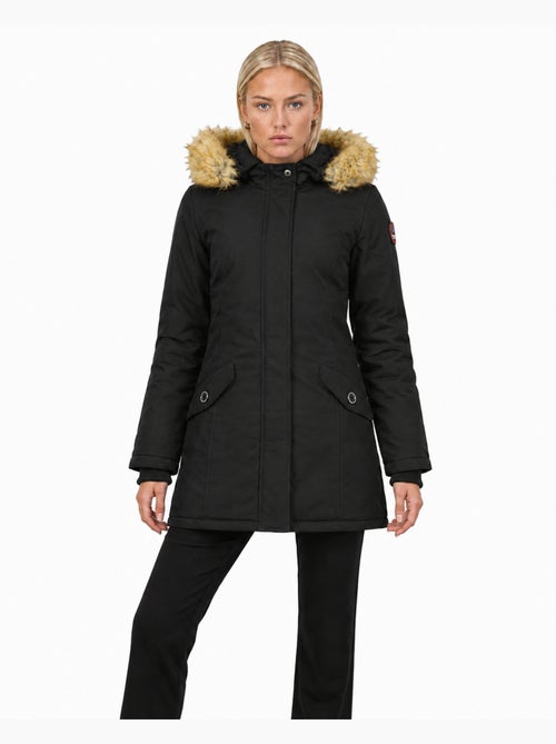 Parka sagomato con cappuccio in pelliccia sintetica dinastipeak – canadian peak - Kiabi