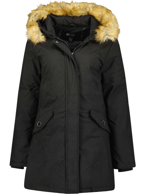 Parka sagomato con cappuccio in pelliccia sintetica dinastipeak – canadian peak - Kiabi