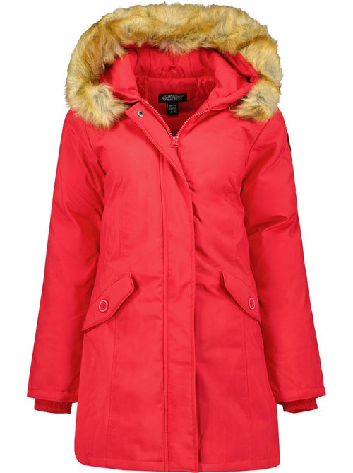 Parka sagomato con cappuccio in pelliccia sintetica dinastipeak – canadian peak - Kiabi