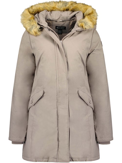 Parka sagomato con cappuccio in pelliccia sintetica dinastipeak – canadian peak - Kiabi