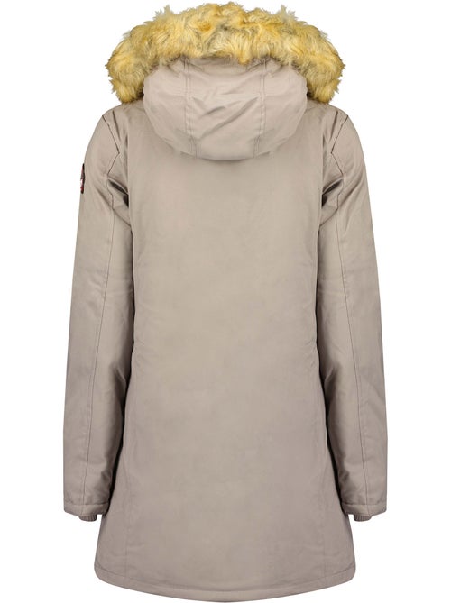 Parka sagomato con cappuccio in pelliccia sintetica dinastipeak – canadian peak - Kiabi
