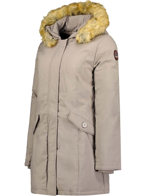 Parka sagomato con cappuccio in pelliccia sintetica dinastipeak – canadian peak - Kiabi