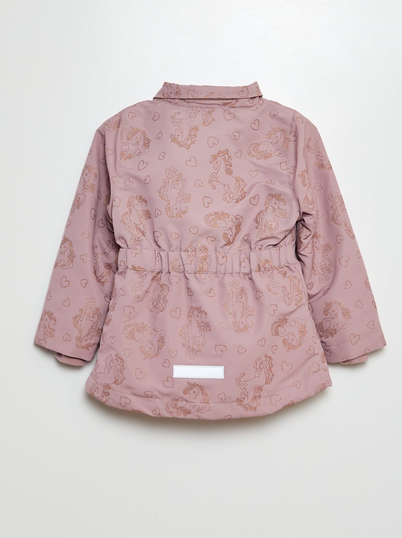Parka stampato et con paillettes 'unicorno' ROSA - Kiabi
