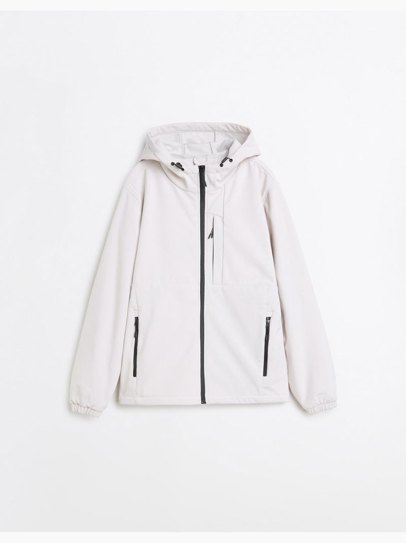 Parka tecnico con cappuccio, mo fashion Grigio - Kiabi