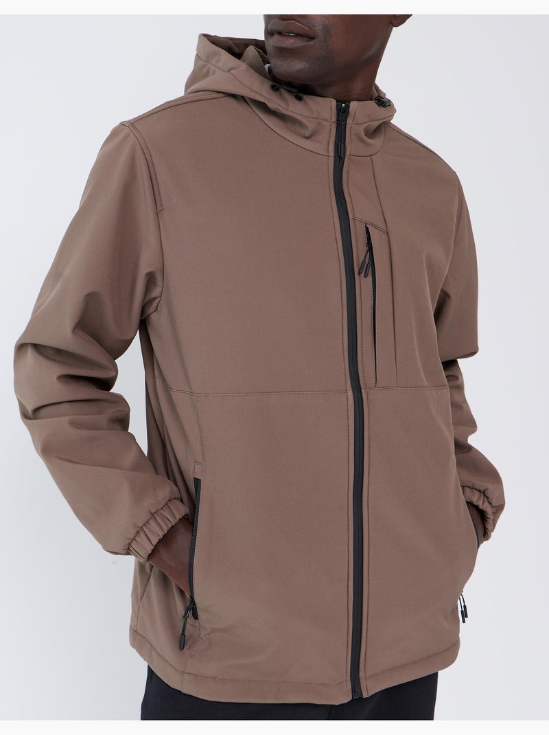 Parka tecnico con cappuccio, mo fashion Marrone - Kiabi