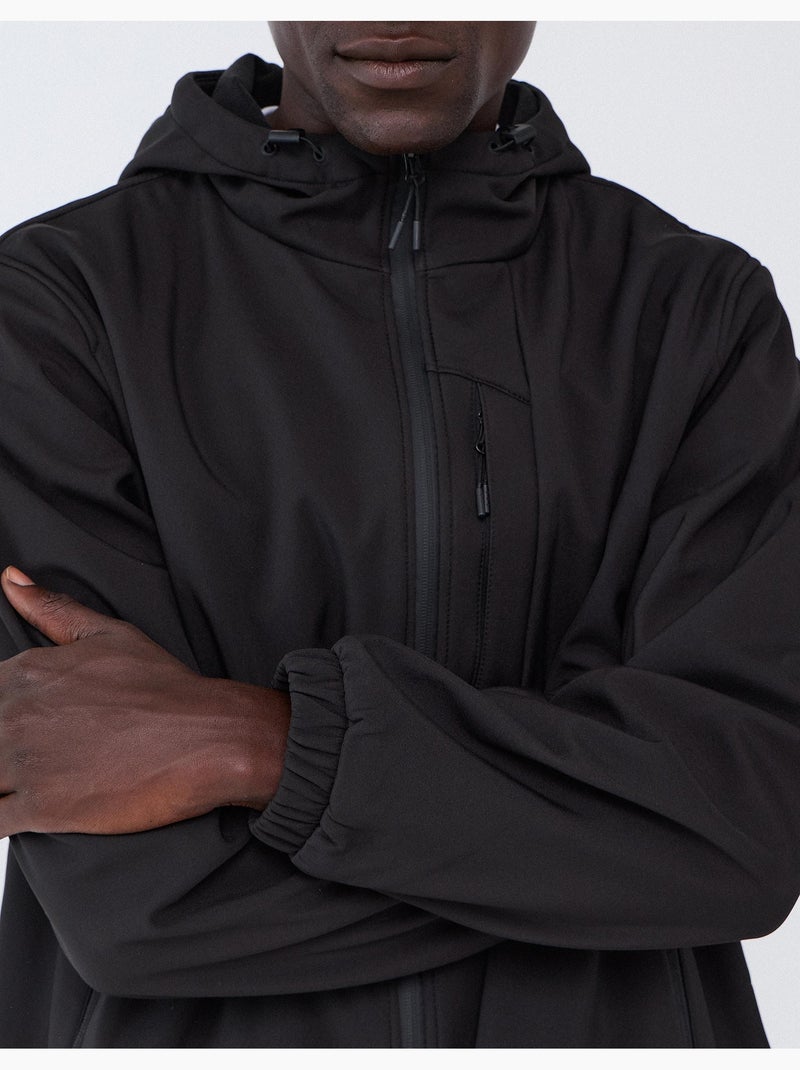 Parka tecnico con cappuccio, mo fashion Nero - Kiabi
