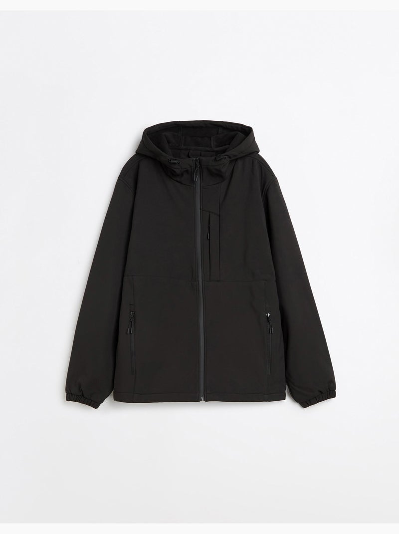 Parka tecnico con cappuccio, mo fashion Nero - Kiabi