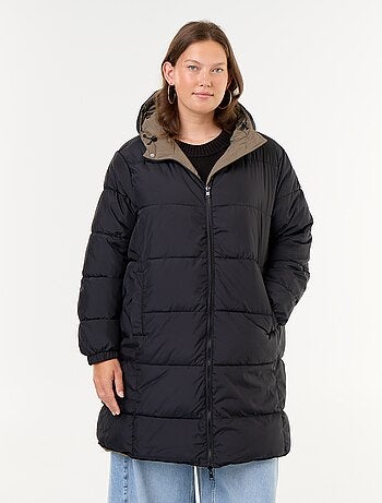 Parka tinta unita con cappuccio